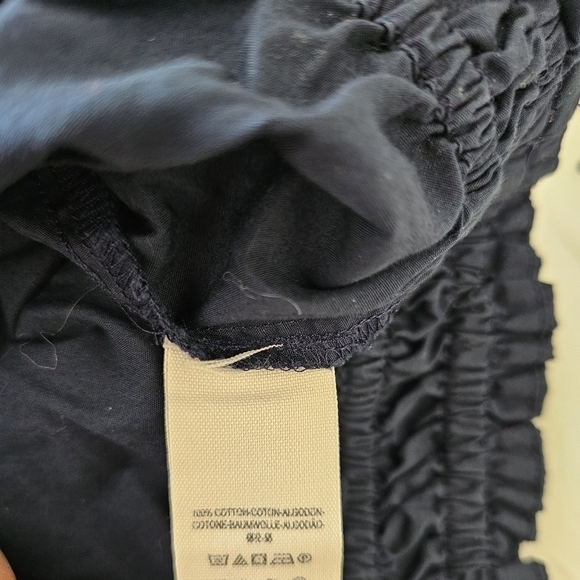 Free People One Shoulder Navy Blue Annabelle Top - Picture 2 of 3